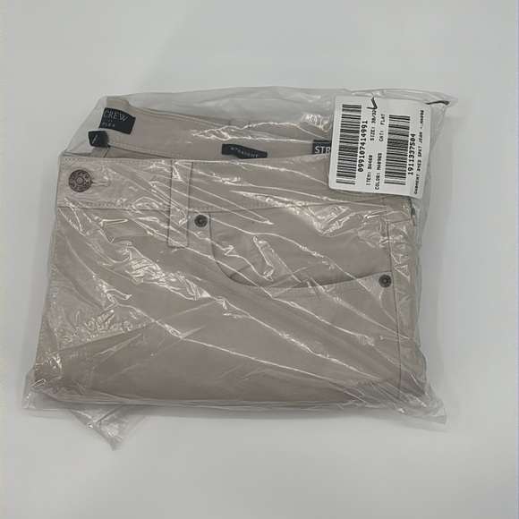 J Crew Factory Straight-fit garment-dyed five-pocket pant Stone 38/32 NWT BW460 - Picture 11 of 12